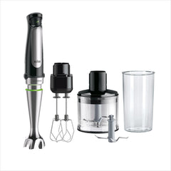 Braun Household Hogar Multiquick 7 Batidora, Spritzschutz, Spülmaschinenfest, Bpa-Frei, 600 Ml, Zerkleinerer 500 Ml, Eisklinge, MQ 7035XBI, 1000 W, Schwarz, MQ7035XBI Cocina Naty Shop 4 Zubehörteile 7035X | 3 accesorios