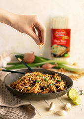 Bamboo Garden - Palitos de fideos de arroz Pad Thai, para platos de fideos tradicionales como Pad-Thai, vegano, 1 x 300 g (el diseño del paquete puede variar)