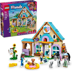 LEGO Friends Gabinete veterinario para caballos y mascotas, set de construcción y juego para juegos de rol imaginativos con 3 minifiguras y 5 figuras de animales, idea de regalo para niñas de 7 años 42651 Juegos de construcción Besuche den LEGO-Store Default Title