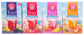 Teekanne Frio pachet de 4, rubarbă-cireșe, coacăze-lămâie, zmeură-lămâie, piersică-maracuja (4 x 45 g)