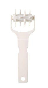 HENDI Stiproller, Stippwalzse, Teigigel, Teig Gitterschneider, für saftige Kuchen- und Gebäckböden sowie Pizzateig, 77x210mm, Polipropileno