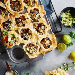 Utensilios para hornear de acero aluminizado Kitchenaid Bandeja para muffins Antiadherente Apto para horno Apto para lavavajillas Gris Naty Shop Bandejas y moldes para hornear