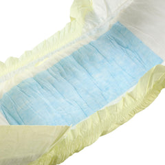 CutiePlusU Pañales para adultos, paquete de 10 bragas desechables para incontinencia con trabillas para mujeres y hombres, máxima absorbencia durante la noche - amarillo (tamaño mediano 71-96 cm)