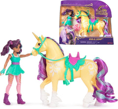 Unicorn Academy AVA y Unicorn Leaf Set - Figuras originales de aproximadamente 12 cm de alto de la popular serie de Netflix Con dos accesorios y cepillos para el cabello Para juegos de rol imaginativos, para niños de 4 años en adelante Figuras de acción Naty Shop Título predeterminado