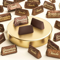 Venchi Gianduiotti Extra Negro 1 Kg - Chocolate Piemontese Con 75 Por Ciento De Pasta De Cacao Y Avellanas IGP Vegano Sin Gluten