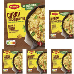 MAGGI Fix para curry Geschnetzeltes, Würzmischung, con ingredientes naturales*, para 2 porciones, 1 paquete (1 x 41 g)