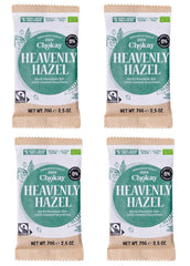 Barra orgánica - Juego de muestras de 4 piezas/Increíble negro, avellana, caramelo de nuez, almendra salada/Sin azúcar añadido, sin edulcorantes/VEGANO, SIN GLUTEN Y COMERCIO JUSTO / 4 x 70 g