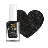 Oja pentru unghii Bluesky Kids - Rockstar, Sclipici negru, Ușor de îndepărtat, Non-toxică, Pe bază de apă, Inodoră - Oja gratuită pentru copii, 5 ml, Pachet de 1