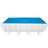 Husă solară Intex pentru saltea dreptunghiulară Ultra Frame 549 x 274 cm, grosime 160 microni, dimensiuni fabricate: 538 x 253 cm, 28016, albastră
