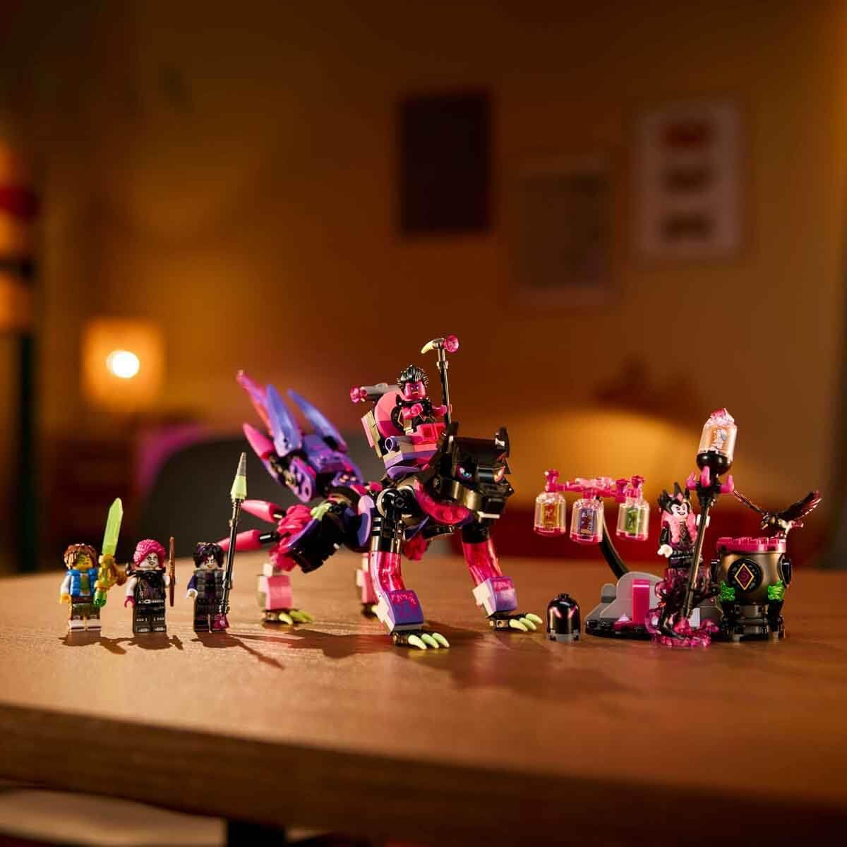 LEGO Dreamzzz 3-In-1 The Nightmare Creatures Of The Never Witch, jucărie magică pentru copii, cazan construibil, lup sau corb, set de fantezie pentru fete și băieți de la 9 ani 71483 Seturi de constructie Besuche den LEGO-Store