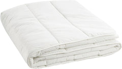Prestige Italian Bedding Edredón de Verano de Microfibra, Blanco, Matrimonial, 100% Edredones y Edredones Naty Shop Matrimonial