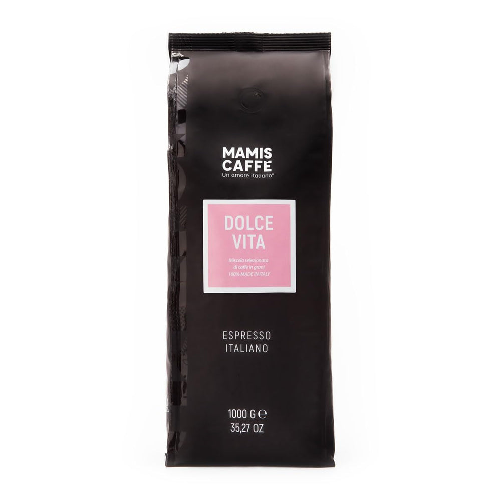 Mamis Caffè Dolce Vita, boabe espresso întregi, perfect ca si cappuccino sau latte macchiato Cafea Naty Shop 1 Kg Boabe intregi