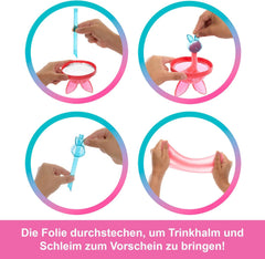 Barbie Pop-Reveal-Set aus Puppe und Accessoires, Shakes-Serie, duftende süße Kätzchen-Modepuppe & Haustier, mit 8 Überraschungen inklusive Farbwechsel, JCN87