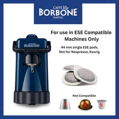 Caffè Borbone Kompostierbare Kaffeepads, Blaue Kaffeemischung - 50 Pads - Kompatibel mit ESE System Papier Pads 44 mm