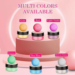 Purpurina comestible, Set de 4 o 6 tonos de color, 4 gramos por producto Glitter Naty Shop