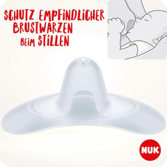 NUK Stillhütchen | Brushhütchen Zum Stillen | Schützt Vor Wunden Brustwarzen | Silicona Dünnes | Tamaño M (20 mm) | Incluyendo Schutzdose | 2 Stück Alimentación Bebé y Accesorios Lactancia Naty Shop