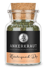 Ankerkraut Kräuterquark Dip, Gewürzmischung für Quark, Ohne Geschmackverstärker, Premium Qualität, Alternative Joghurt und Soja-Quark, Aufstrich selber machen, 55 g en vaso de corcho