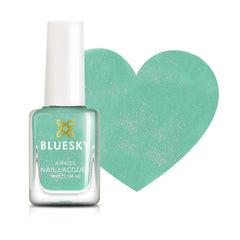 Esmalte de uñas Bluesky Kids - Turquoise Splash, Verde turquesa. Esmalte de uñas para niños fácil de despegar, no tóxico, a base de agua, no se desliza, 5 ml