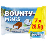 Paquete a granel de chocolate Bounty Minis, minibarras de chocolate finas con coco, 227 g, idea de regalo de chocolate, paquete a granel de chocolate
