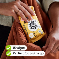 Toallitas húmedas para manos Marcel's Green Soap, paquete de 60, vainilla y flor de cerezo, a base de plantas, orgánicas