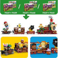 LEGO Super Mario Express Tren Bowser Juego de aventuras para niños con Hammer Brother 2 Gumbas y 2 Parapunctures Regalo de Nintendo para niños y niñas Gamers 71437 Juegos de construcción Besuche den LEGO-Store