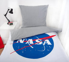 Juego de cama NASA, algodón/reforzado, gris/blanco Ropa de cama - infantil Naty Shop