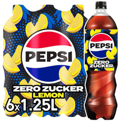 Pepsi Zero Sugar Lemon, el refresco sin azúcar con sabor a limón de Pepsi, set 6 x 1,25 litros Naty Shop Nueva Versión