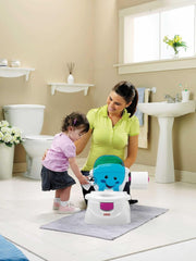 Fisher-Price Meine Erste Toilette, Baby Töpfchen, Mit Musik & Lustigen Sätzen, Tragbare Baby Toilette, Abnehmbarer Toilettenaufsatz, Deutsche Version, Ab 1 Jahr, P4326 Accesorios Alimentación y lactancia Bebe Naty Shop