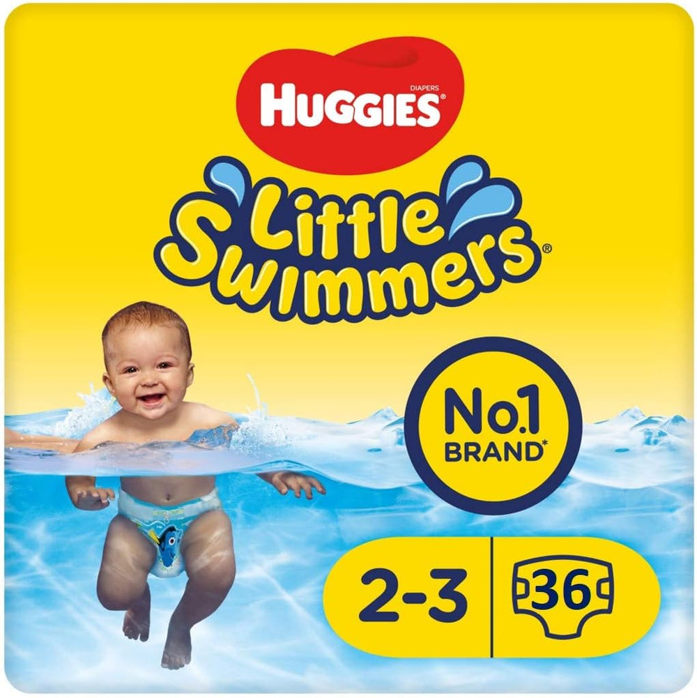 Pañales desechables para nadar Huggies Little Swimmers, talla 2-3 - 36 bragas en total