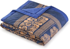 BASSETTI bumbac carouri TORCELLO culoare DARK BLUE B1 dimensiunea 135X190 Plapumi si pilote Naty Shop