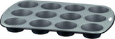 Gustosa Backform 12 Muffin Aus Stahl, Antihaftbeschichte, Für Backofen, Schwarz, 38 X 27 Cm Moldes y bandejas para repostería Naty Shop