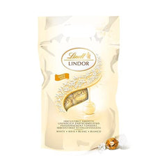 LINDOR bolitas de chocolate blanco, 1 kg y LINDOR | Bolsa resellable de 1 kg | aprox. 80 bolitas de chocolate con leche con relleno de menta | Paquete a granel, regalo de praliné, regalo de chocolate.