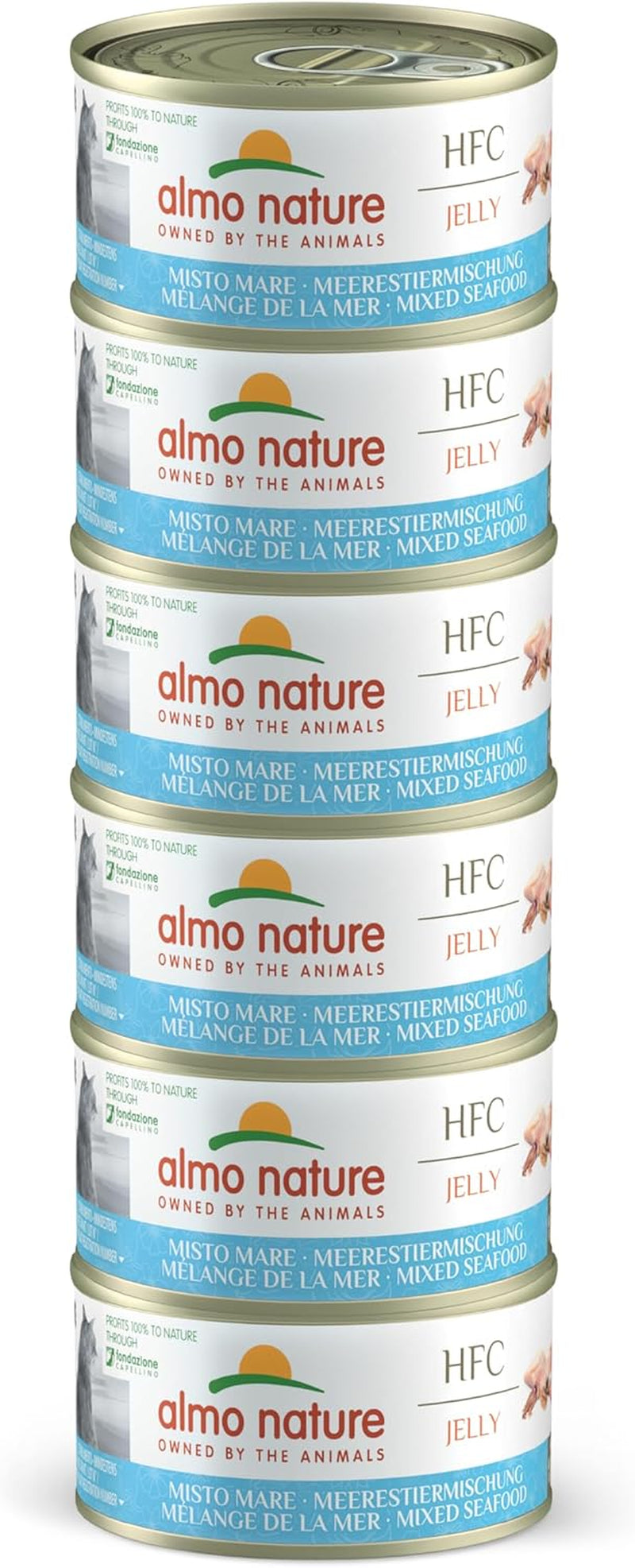 Almo Nature HFC Natural - Hrană umedă pentru pisici adulte - pui și ton - grad uman, fără gluten - 6 X 70G