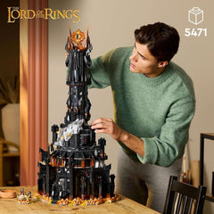 LEGO Icons Stăpânul Inelelor: Barad-Door, set de construcție pentru adulți cu minifigurinele Sauron, Gothmog, Orc, Frodo, Sam și Gollum, Memorabilia filmului, piesă de colecție pentru fani 10333 Seturi de constructie Besuche den LEGO-Store