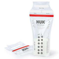 NUK Bolsas para leche materna, que ahorran espacio y se pueden utilizar inmediatamente, 180 ml, 25 uds, transparentes Accesorios Alimentación y Lactancia Bebe Naty Shop