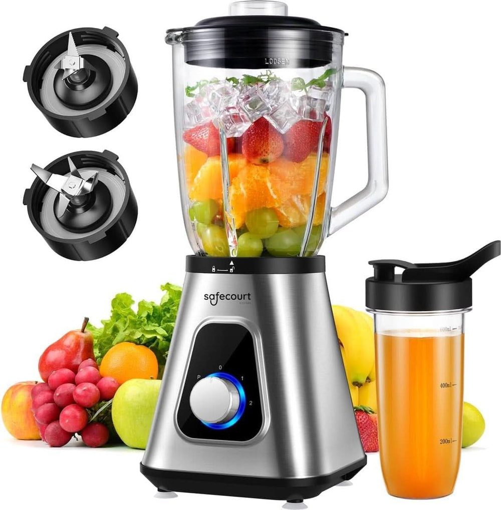Safecourt Kitchen - Batidora - Sportblender - 1000 Watt - to Go Beker - Smoothie Maker Kitchen Naty Shop