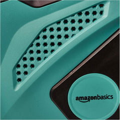 Rolă de furtun de perete Amazon Basics cu furtun, înfășurare automată, 15 m, verde bleumarin, negru