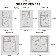 VIALMAN Sofia 30 Bouti Edredón ligero para cama de matrimonio | medida edredón 250 X 270 cm, gris Edredones y edredones Naty Shop