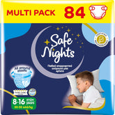 Safe Nights Boy, pantalones de noche para edades de 8 a 16 años (30 a 50 kg), 84 piezas