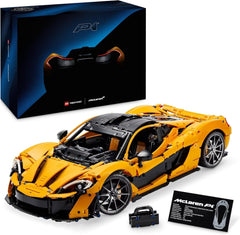 LEGO Technic Juego de superdeportivo Mclaren P1 para adultos, regalo para fanáticos de los automóviles, motor de pistón V8, transmisión de 7 velocidades, modelo de automóvil, juego de autos de juguete, 42172 Juegos de construcción Besuche den LEGO-Store Default Title