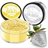 Purpurina comestible, polvo, 5 gramos Glitter Naty Shop Oro y Plata