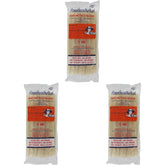 Tăiței de orez – thailandezi, tăiței de orez cu lățimea de 10 mm, făcuți din făină de orez, drepți – 1 x 400 g (pachet de 3)