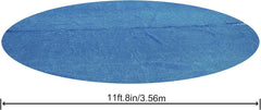 Prelată solară pentru piscină Bestway Flowclear, Ø 356 cm, pentru piscine rotunde supraterane de 366 cm și 396 cm, albastră, 58242