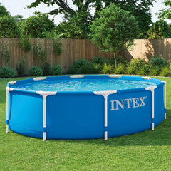 Piscina con estructura metálica de 3 m x 76 cm con bomba depuradora 4485 litros azul 305 x 76 cm 28202UK