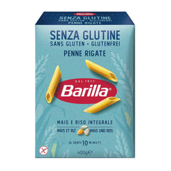 Pasta Penne Rigate Barilla sin gluten, elaborada con arroz y maíz – 1 paquete (1 x 400g)