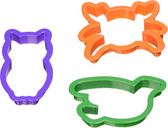 Wilton Formă de biscuiți Tropical Party, Set 3 piese: Forme de biscuiți tropicale, Forme de biscuiți: Pește, Câine, Pisică, Pasăre, Fluture și multe altele, Coacere în bucătărie, DIY - Set/50, Multicolor