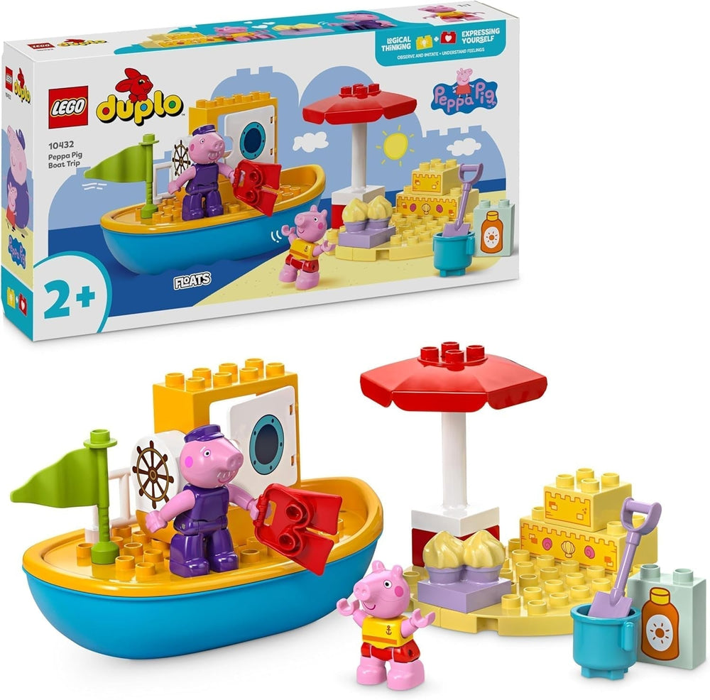 LEGO DUPLO Viaje en Barco de Peppa: Juego de Barco de Juguete para Construir y Reconstruir con 2 Figuras, Juguete Creativo, Idea de Regalo para niños y niñas de 2 años 10432 Juegos de construcción Besuche den LEGO-Store Default Title