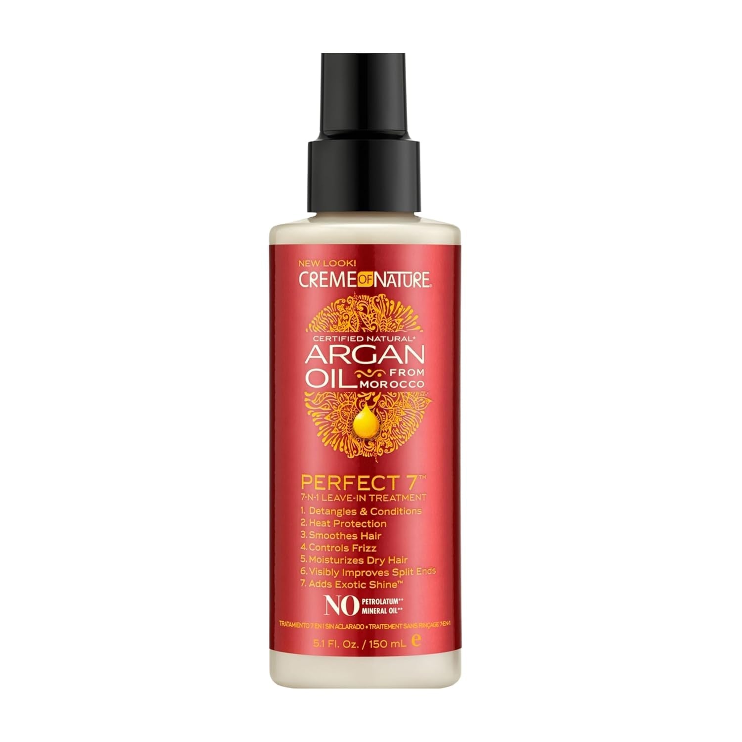 Creme Of Nature Argan Oil Intensive Conditioning Treatment Tratament intensiv de hidratare și restructurare, balsam cu ulei de argan, îngrijire pentru toate tipurile de păr - 50 ml Masca de par Naty Shop Tratament fără clătire Perfect 7