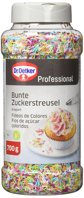Dr. Oetker Sprinkles de azúcar de colores profesionales para hornear y decorar, 700 gramos Naty Shop Default Title