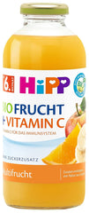 HiPP Multifruct con vitamina C, bebida para bebés a partir de 6 meses (6 x 0,5l), sin azúcares añadidos, ligera y de baja acidez, la mejor calidad ecológica